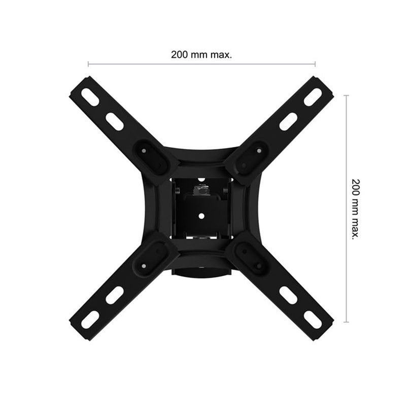 AVF MRL22-A Tilt & Turn Monitor Wall Mount, Fits Screens Up to 39", 44 lbs, VESA 75x75â€“200x200, Adjustable Tilt & Swivel, Portrait or Landscape Viewing, Space-Saving Design â€“ Black - Image 4